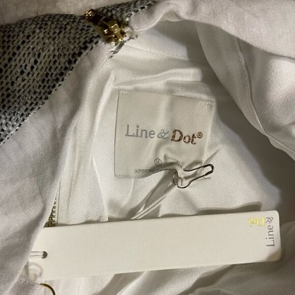 Line & Dot White Tweed Romper NWT - Picture 5 of 11